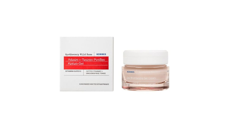 Korres wild rose day-brightening gel-cream with vitamin super c for normal-combination skin 40ml, , medium image number null