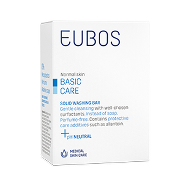 Product image: Eubos solid washing bar-blue, perfume free 125g-null