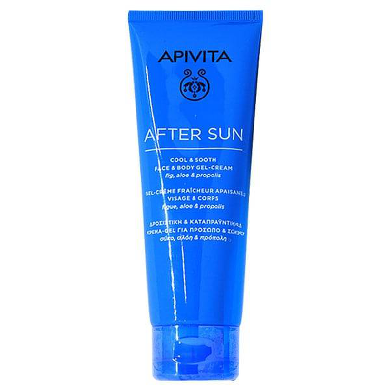 Apivita  after sun cool & sooth face & body gel cream x 200ml*, , medium image number null