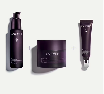 Caudalie premier cru set + free vinohydra moisturizing cleansing gel 30ml, , medium