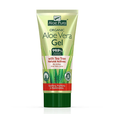 Aloe pura organic aloe vera gel with tea tree 200ml, , medium