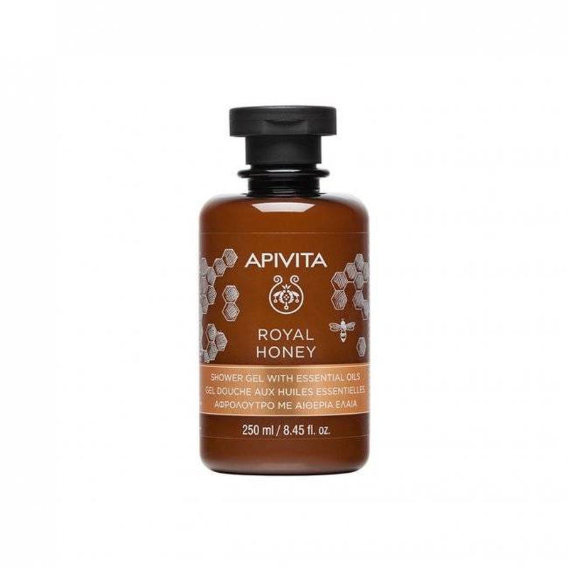 Apivita royal honey shower gel with essential oils x 250ml, , medium image number null