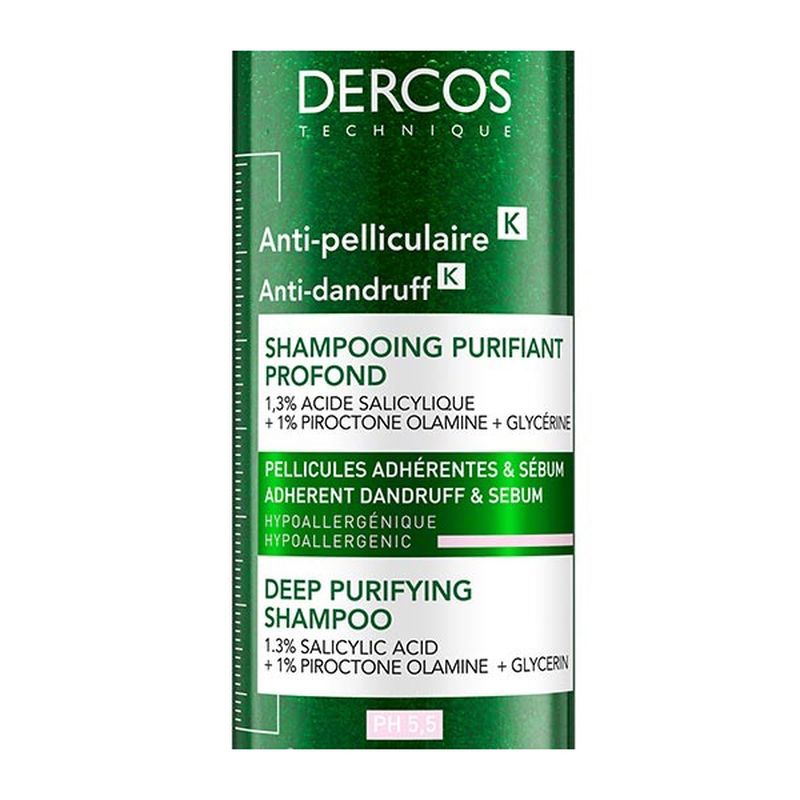 Vichy dercos anti-dandruff k shampoo for sensitive skin 250ml-null