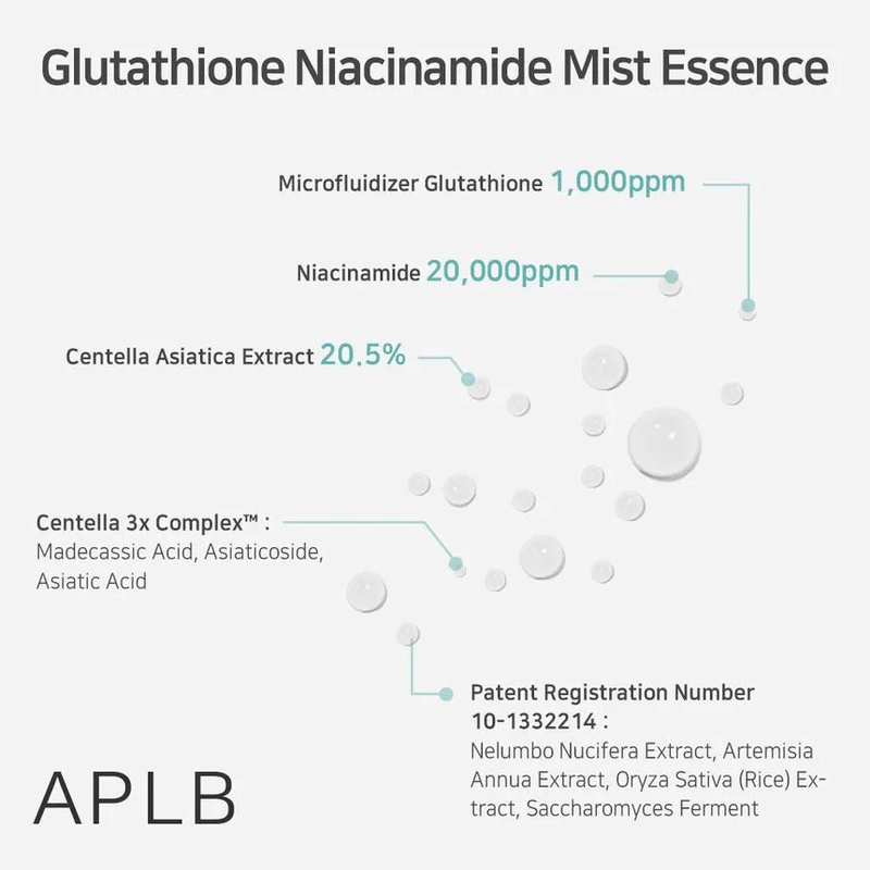 Product image: Aplb glutathione niacinamide mist Essence 105ml, , medium-null