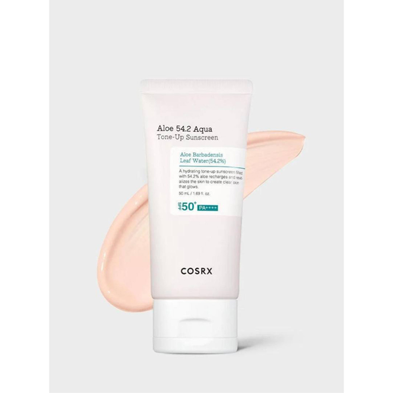 Korean cosrx aloe 54.2 aqua tone up sunscreen SPF50+ 50 ml-null