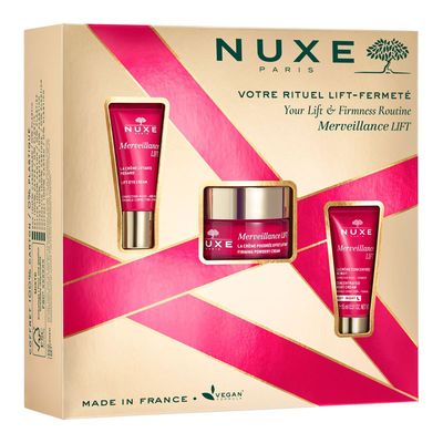 Nuxe set merveillance lift powdery cream 50ml & gift merveillance lift eye cream 15ml & gift merveillance lift night cream 15ml, , medium