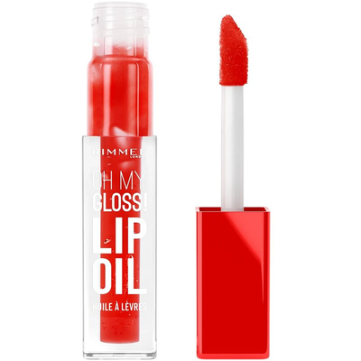 Rimmel oh my gloss! Lip oil vivid red 004, , medium