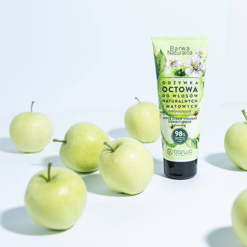 Natural glossy apple cider vinegar conditioner for natural & dull hair, , medium-null