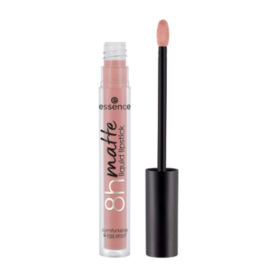 Essence 8h matte liquid lipstick no.03 soft beige, , medium