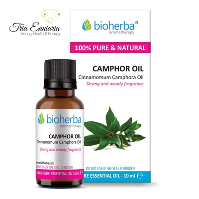 Camphor, pure essential oil, 10 ml, bioherba, , medium