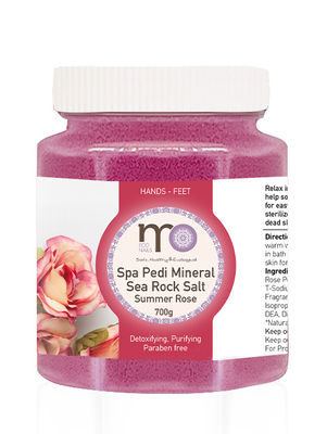 Mo spa pedi mineral sea rock salt - summer rose, Pink, medium