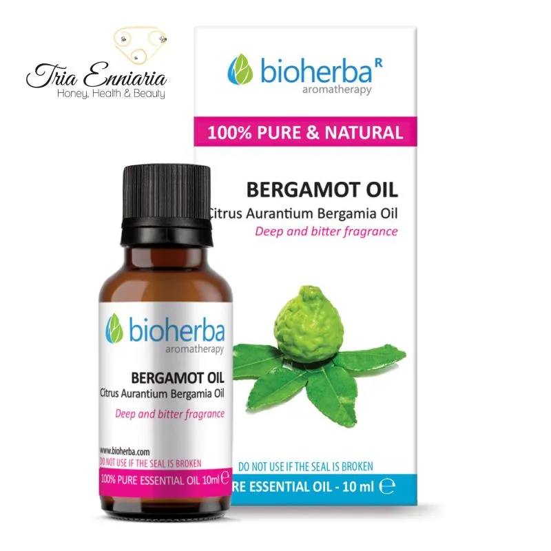 Bergamot, pure essential oil, 10 ml, bioherba, , medium-null
