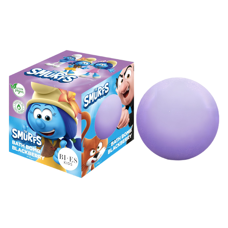 Smurfs blackberry bath bomb 165g, , medium-null