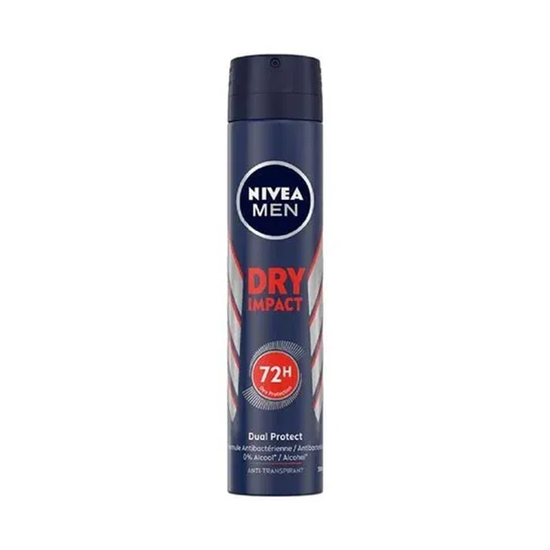Nivea men dry impact deodotant spray 150ml, , medium image number null