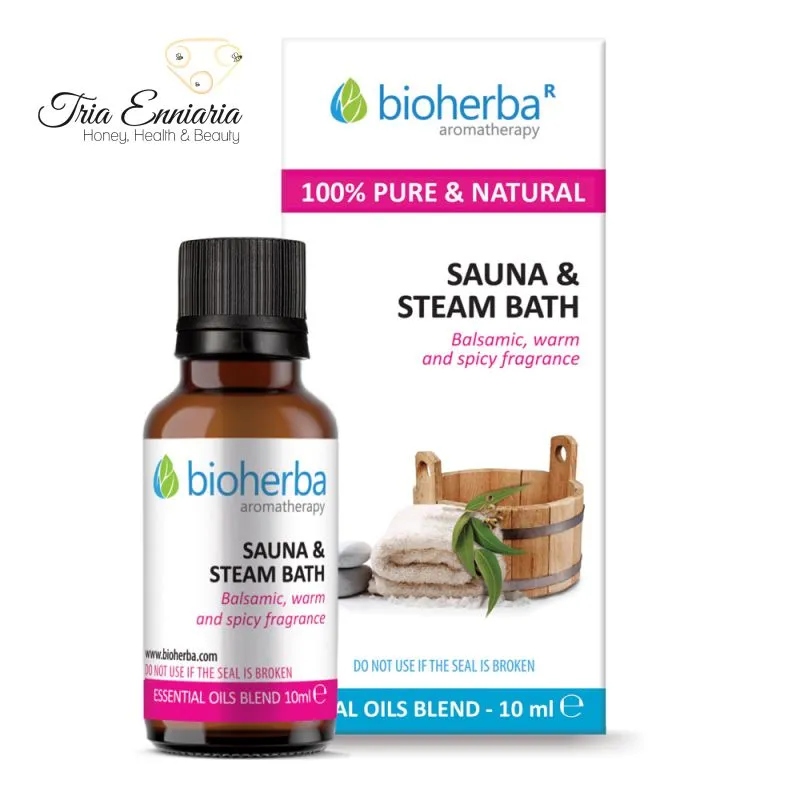 Product image: "sauna & steam bath", aroma composition, essential oil, 10ml, bioherba, , medium-null