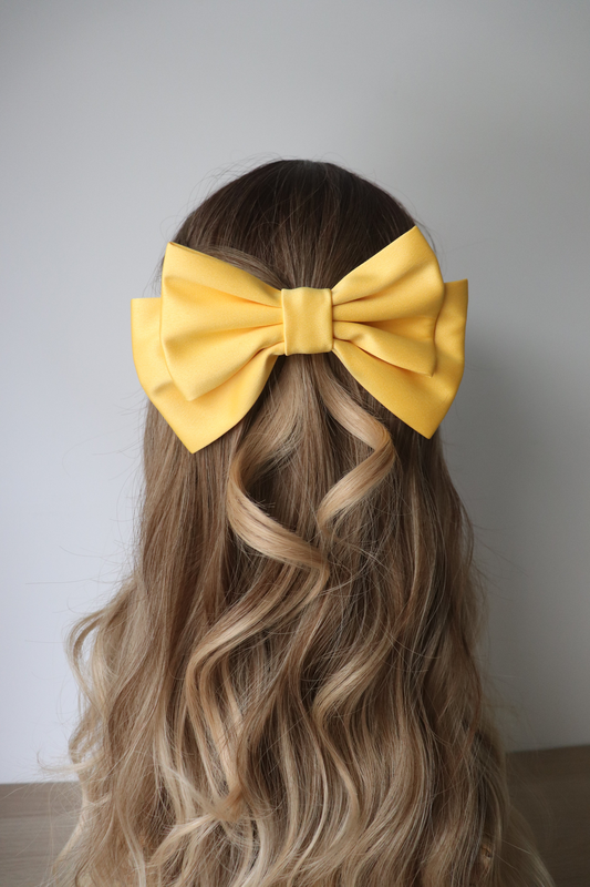 Tressa medium hair bow clip, , medium-null