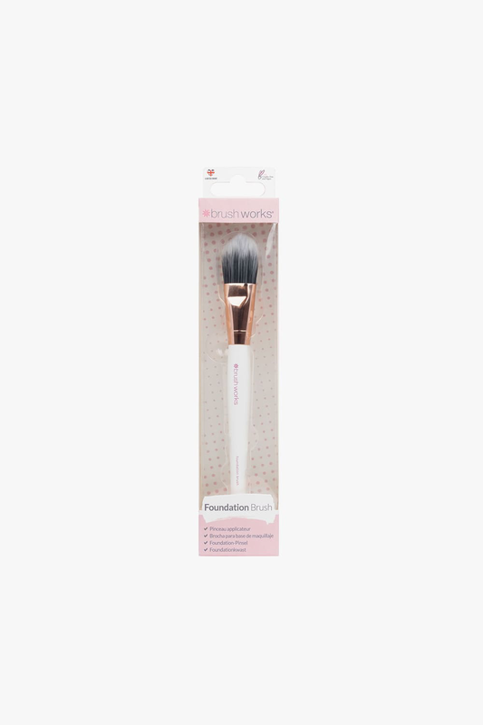 White & gold foundation brush, , medium image number null