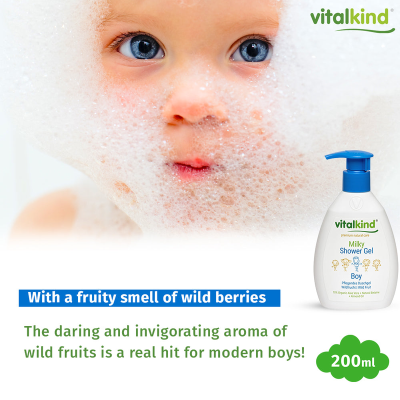 Vitalkind milky shower gel boy, , medium image number null