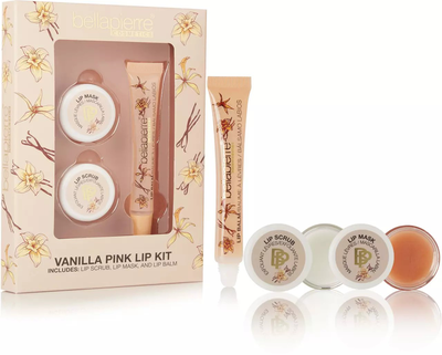 Bellapierre vanilla pink lip kit, , medium