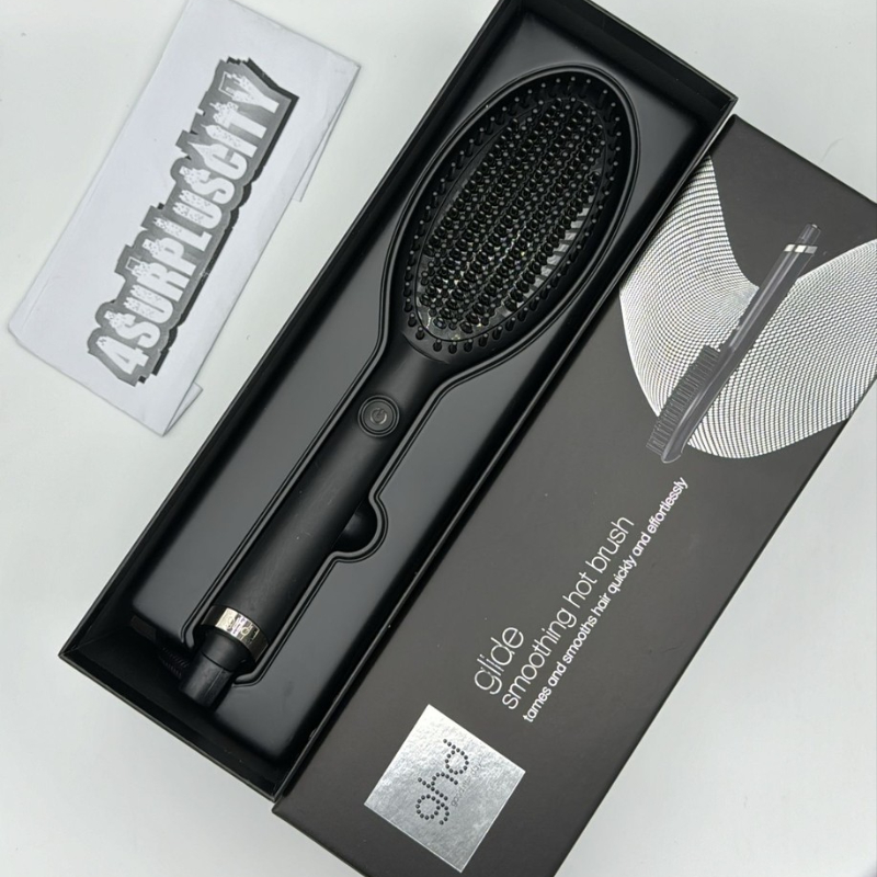 Ghd glide hot Air hair brush - professional smoothing blow dryer - black, , medium-null