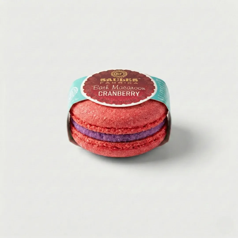 Bath macaron cranberry, , medium-null