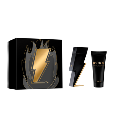 Carolina Herrera bad boy eau de toilette 100ml + shower gel 100ml gift set, , medium