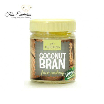 Coconut bran, face peeling, 200 ml, hristina, , medium