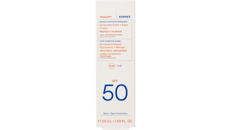 Korres yoghurt sunscreen face & eyes cream SPF50, 50ml-null