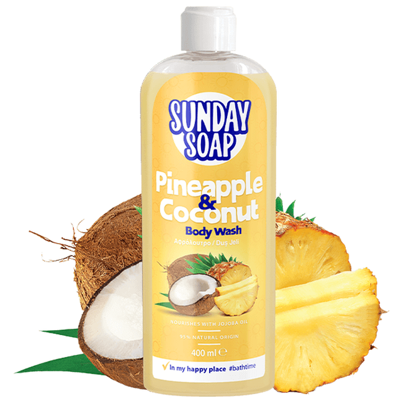 Pineapple & coconut body wash (essentials collection)-null
