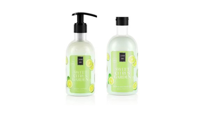 Lavish care sweet citrus garden showergel 500ml & bodylotion 300ml, , medium