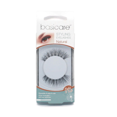 Basicare styling eyelashes natural, glue included 1919, , medium