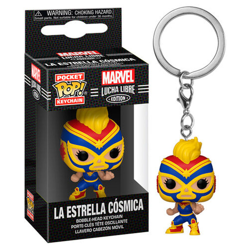 Product image: Pocket pop keychain! Marvel lucha libre: la estrella cosmica figure, , medium-null