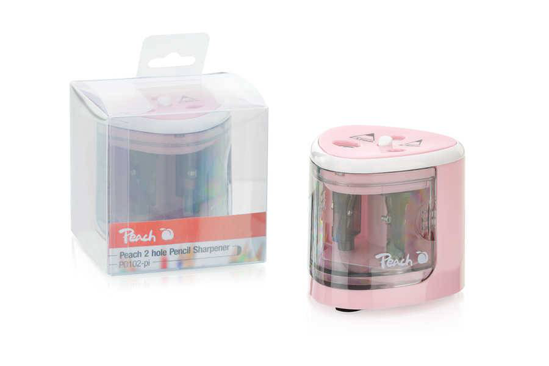 Peach electric universal sharpener for all pencils, po102, pink, , medium-null