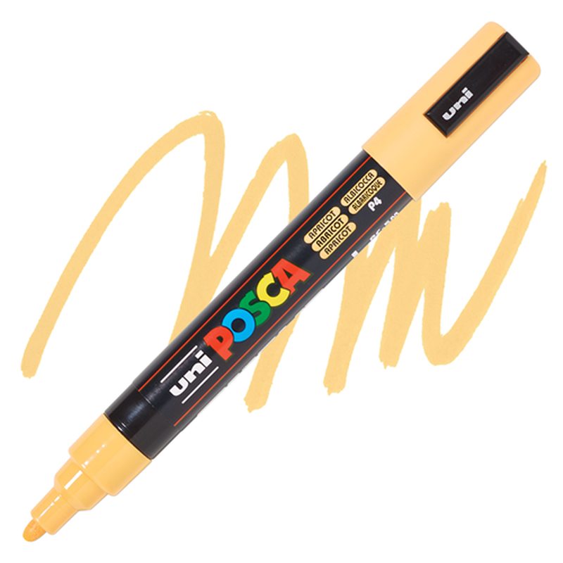 Uni posca bullet tip paint marker pc-5m 1.8-2.5mm apricot, , medium-null