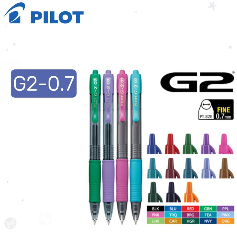 Στυλο pilot g2-0.7 - gel ink roller - medium tip (0.7mm) pilot pen g2 07 image number null