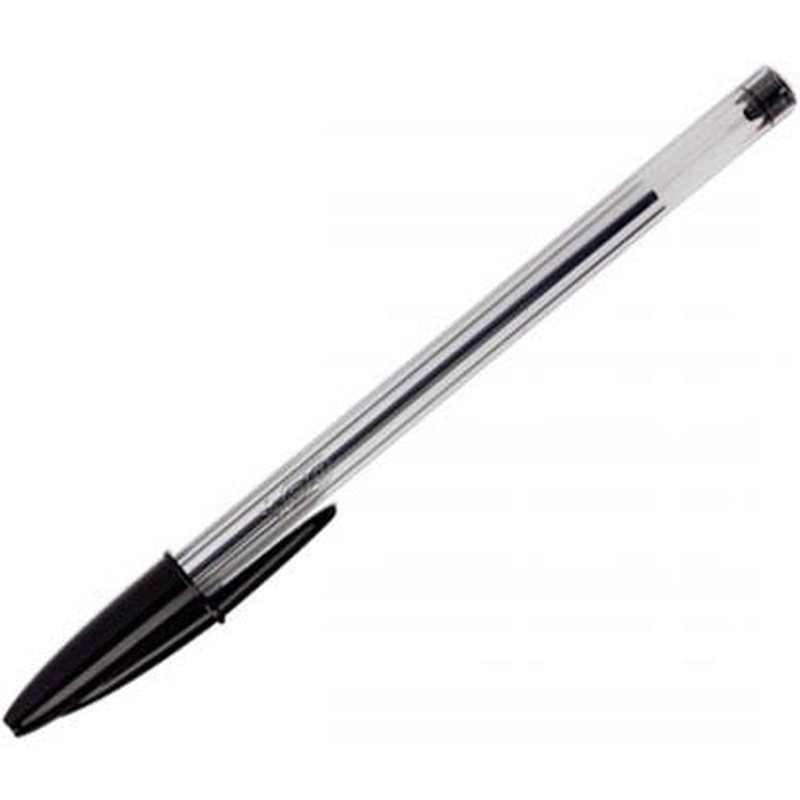 Στυλό ballpoint 1.0mm cristal medium μαύρο bic-null