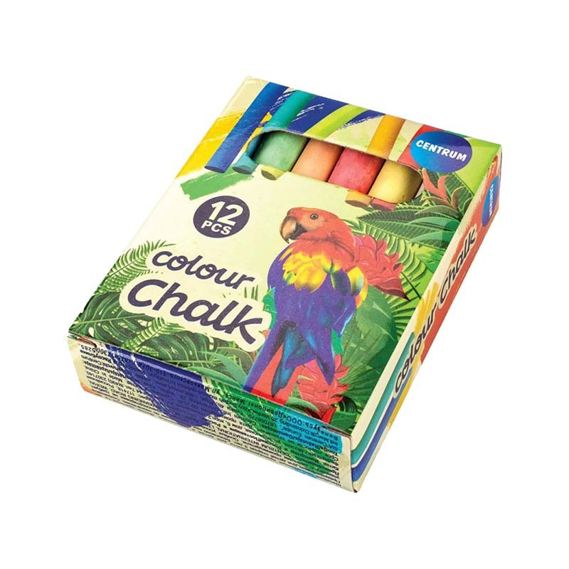 Chalk color 8cm 12pcs centrum, , medium-null