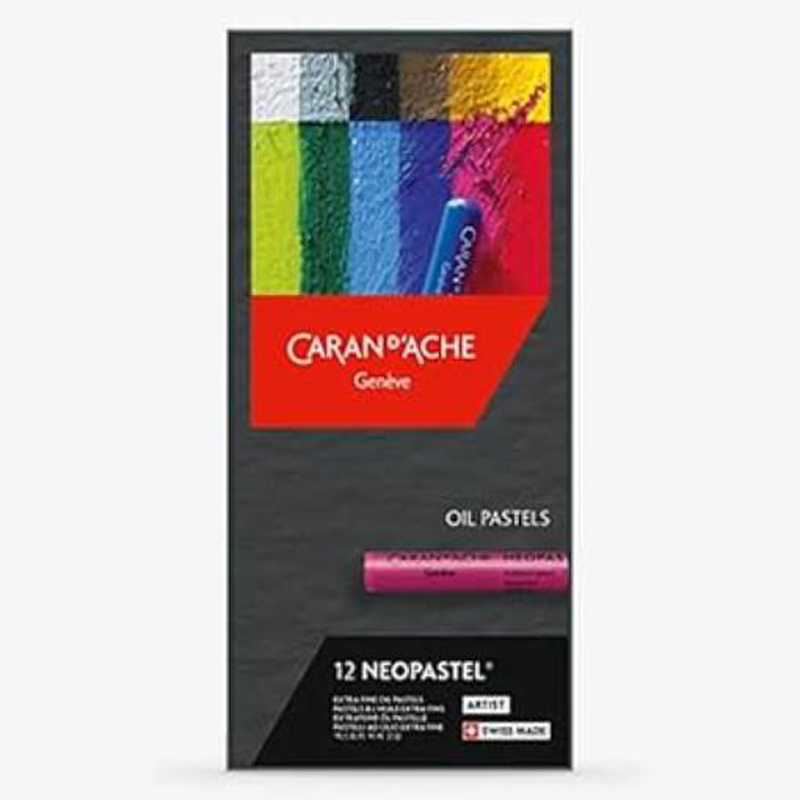 Caran d'ache - neopastel artist oil pastels - set of 12 (7400.312), , medium image number null