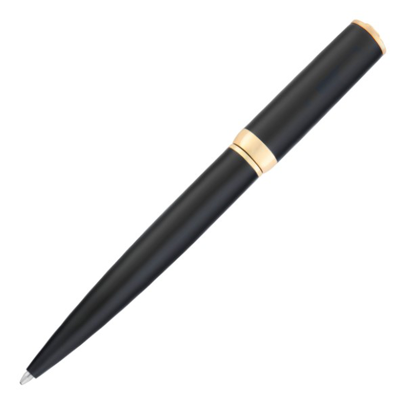 Hugo Boss ballpoint pen arche double b black & gold, , medium-null