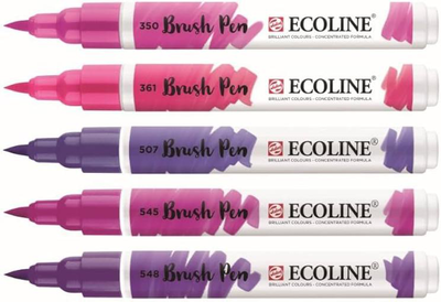 Ecoline liquid watercolor brush pen, set of 5 - violet (11509910)
