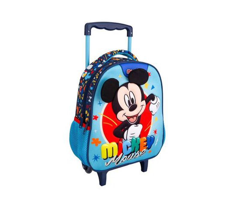 Backpack trolley kindergarten 2 cases mickey mouse, , medium-null