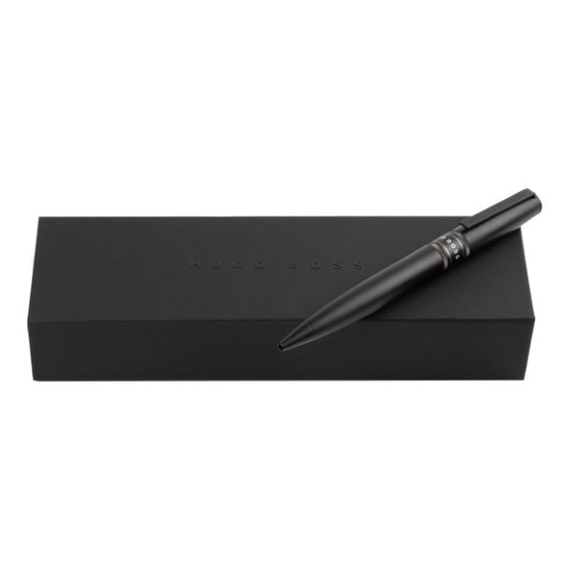 Hugo Boss ballpoint pen illusion gear black, , medium-null