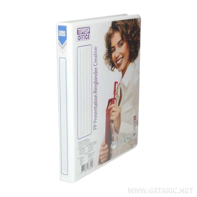 Tto ring binder a4 classic 4 rings 20mm 403809 white, , medium