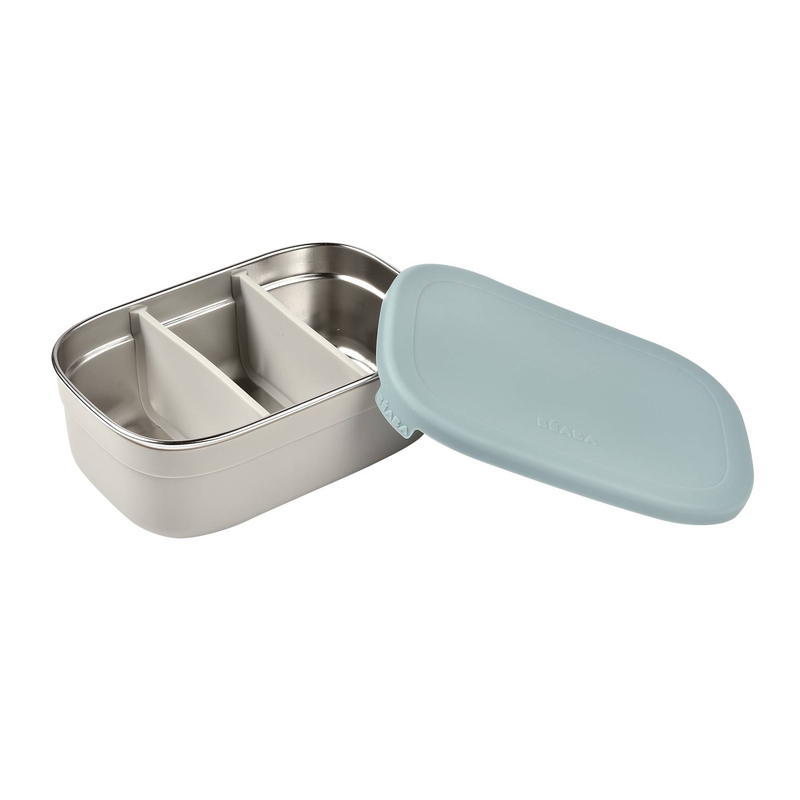 Beaba stainless steel lunch box - velvet grey/baltic blue, , medium-null