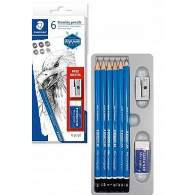 Staedtler drawing pencils 6 pcs set, , medium