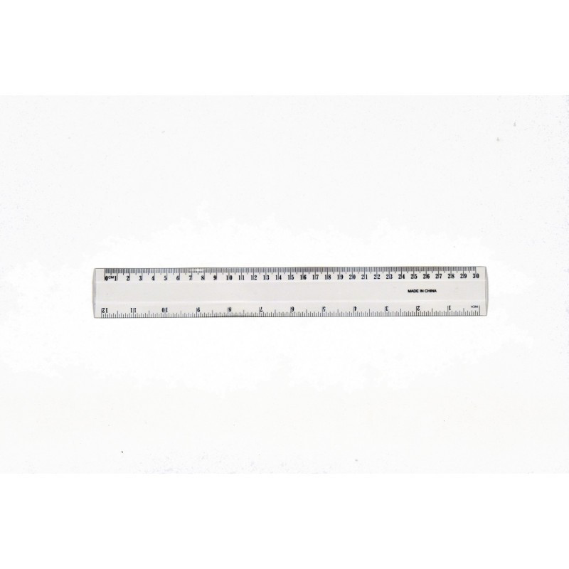 Plastic ruler 30cm, , medium-null