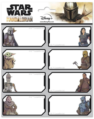 Star wars self-adhesive labels, star wars the mandalorian