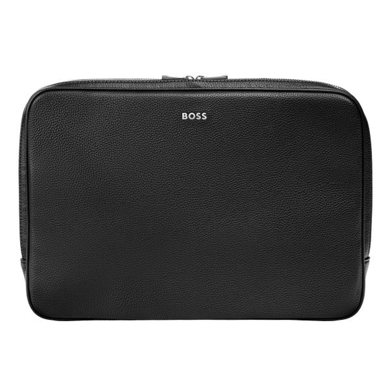 Hugo Boss laptop bag classic grained black, , medium-null