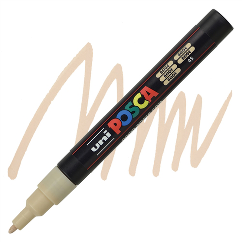 Uni posca bullet tip paint marker pc-3m 0.9-1.3mm beige, , medium-null