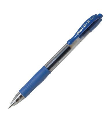 Pilot pen g2 07 gel blue/black/red bl-g2-7-l, Blue, medium